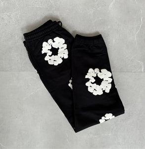 Denim Tears Cotton Wreath Sweatpants Black