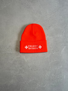 Chrome Hearts Orange Logo Beanie