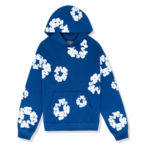 Denim Tears Cotton Wreath Hoodie Blau